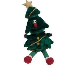 Good Stuff Plush Christmas Tree Doll With‎ Star Hat Red Shoes   shelf sitter 12"